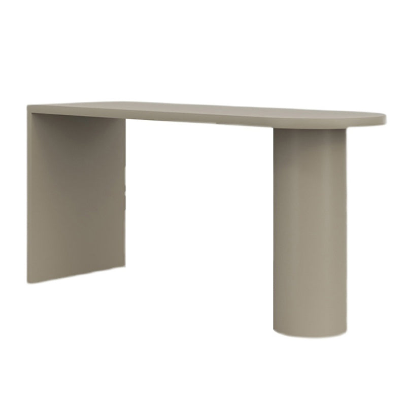 Modern Style Bar Table Solid Wood Bistro Bar Desk with Double pedestal