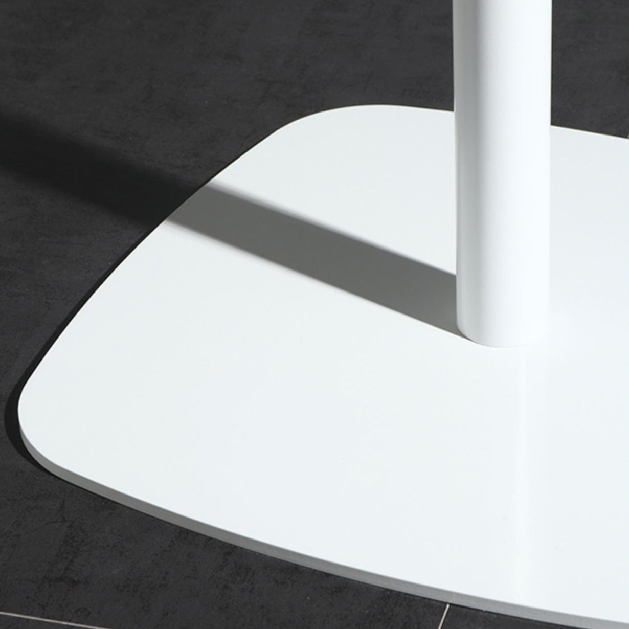 Industrial Square Bar Table 40.5-inch Height Artificial Wood Bistro Table with Pedestal