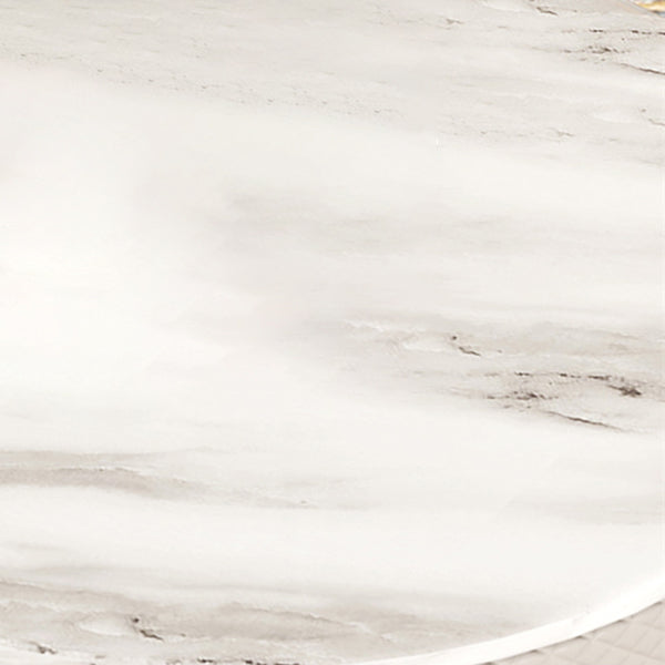 Modern Rectangle Bar Table Stone Bar Dining Table with Footrest