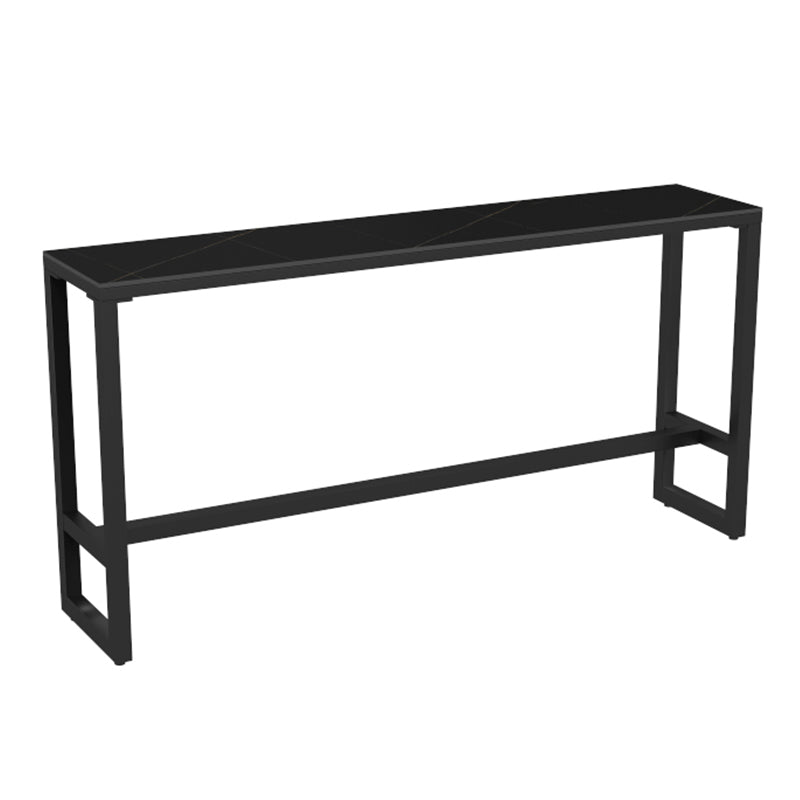 Black Sintered Stone Bar Table Dining Table for Kitchen Living Room Coffee Room