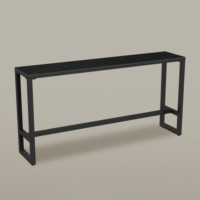 Black Sintered Stone Bar Table Dining Table for Kitchen Living Room Coffee Room