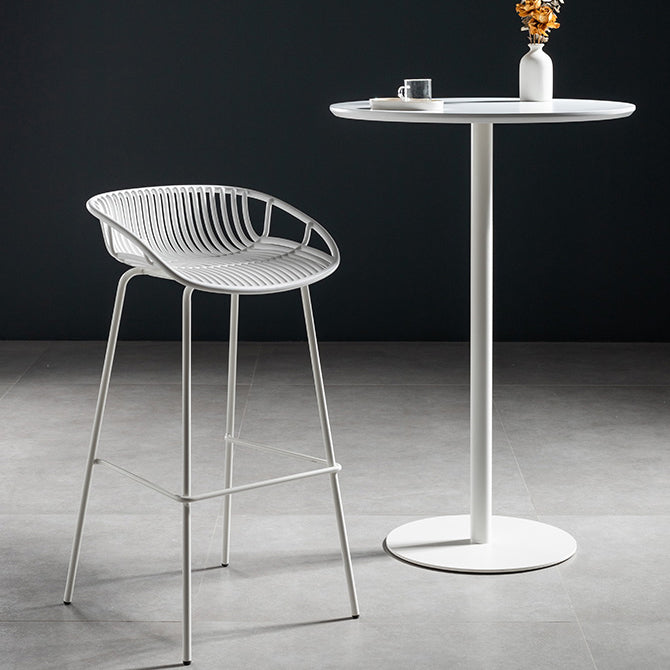 41.3"H Modern Pub Table Solid Wood Bar Height Round Bar Table