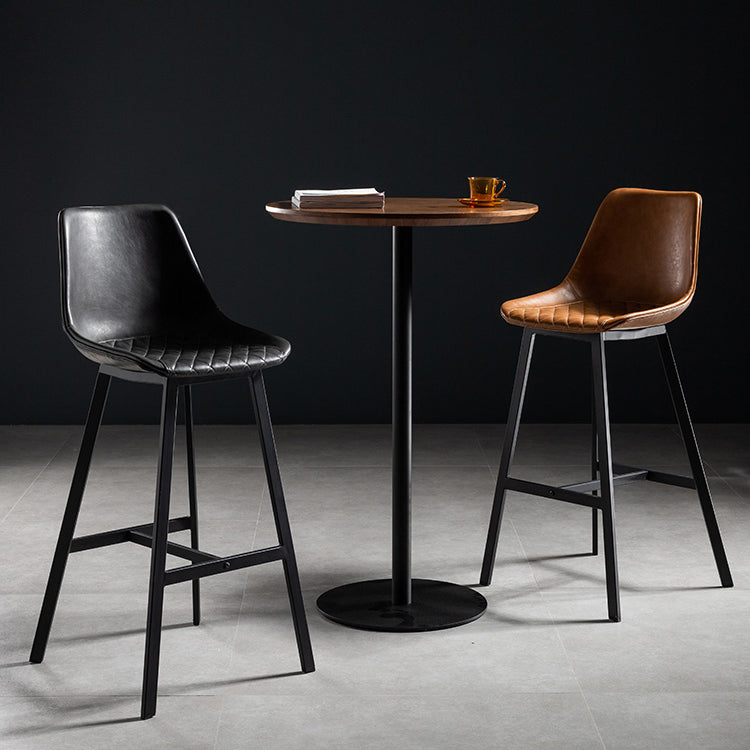 41.3"H Modern Pub Table Solid Wood Bar Height Round Bar Table