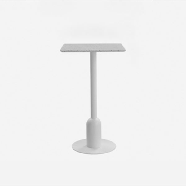 Industrial Style Bar Table Stone Pedestal Base Bar Dining Table for Indoor