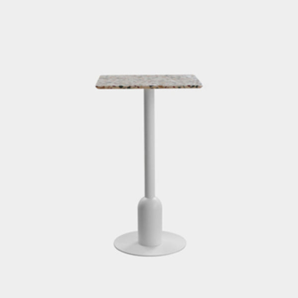 Industrial Style Bar Table Stone Pedestal Base Bar Dining Table for Indoor