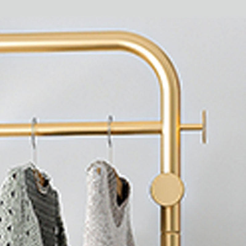 Modern Entry Hall Tree Metal 4 Hooks No Distressed Free Standing Coat Rack