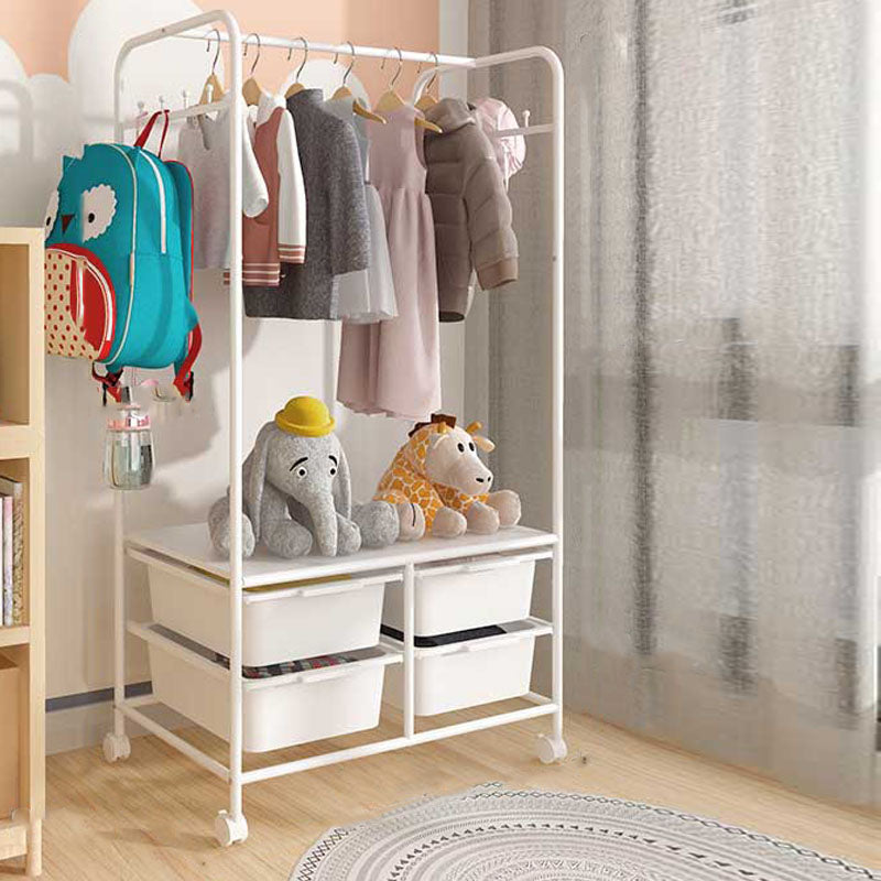 Modern Coat Rack Metal 5 or More Storage Shelf Organizer Coat Hanger