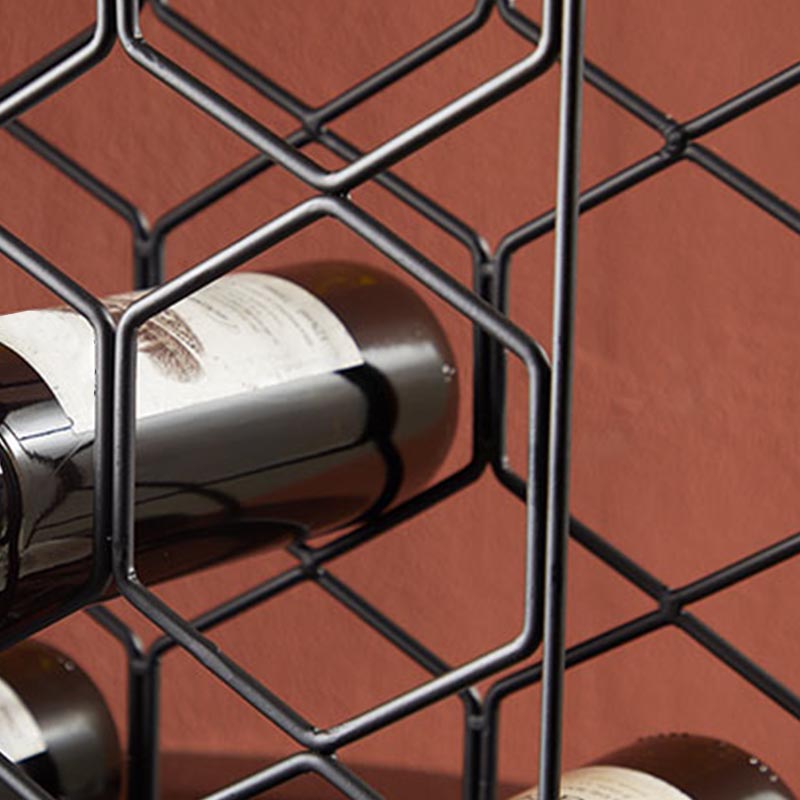 Luxury Round Wine Bottle Holder Tabletop Metal Bottle Holder