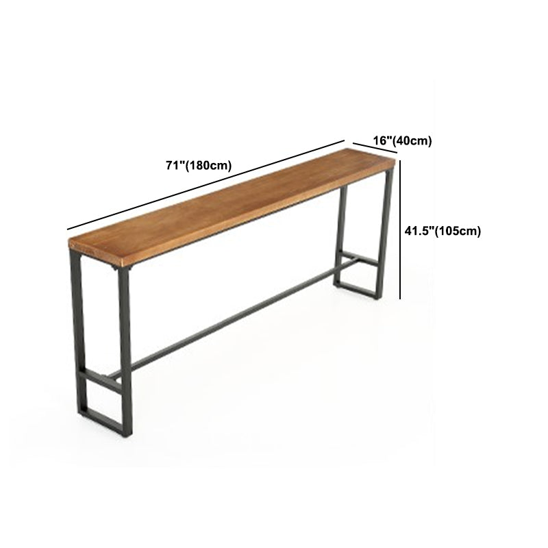 Industrial 1/4/5/9 Pieces Bar Table Set Rectangle Pine Wood Counter Table for Bar