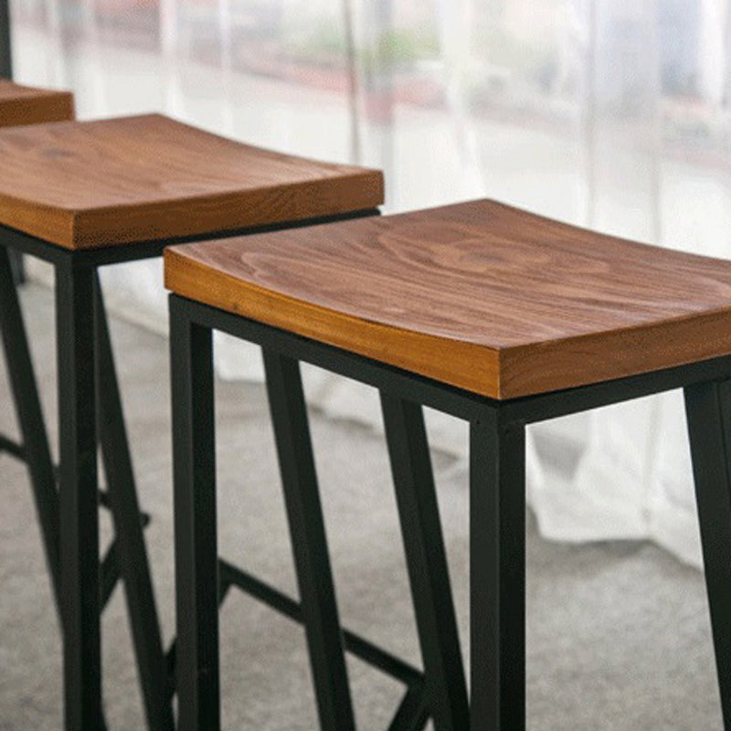 Modern Solid Wood Bar Set Coffee Shop 1/2/7 Pieces Rectangle Table and Stool Set