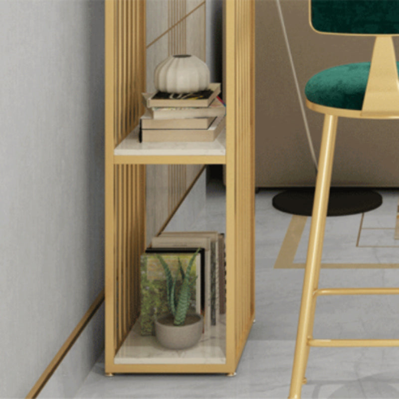 Luxurious Rectangular Pub Table Set 1/2/3 Pieces Stone Top Bistro Table Set