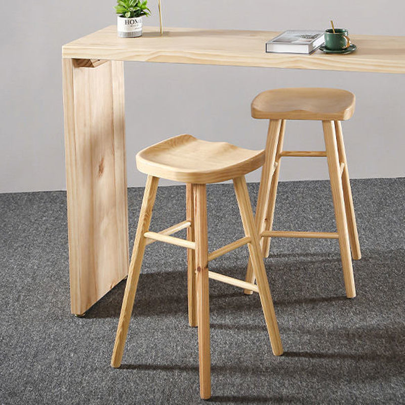 Rectangle Solid Wood Pub Dining Set 1/2/7 Pieces Modern Indoor Pub Table Set