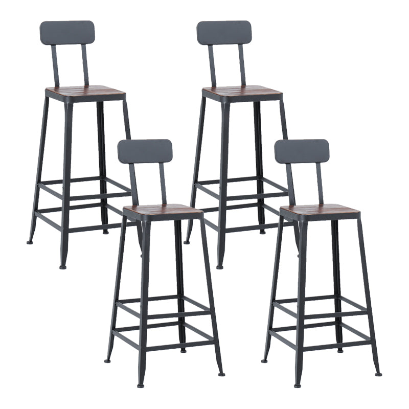 Modern 1/4/6/11 Pieces Bar Table Set Rectangle Pine Wood Counter Table with High Stools