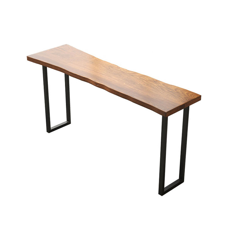 Modern 1/4/7 Pieces Bar Table Set Rectangle Pine Wood Counter Table with Stools for Cafe