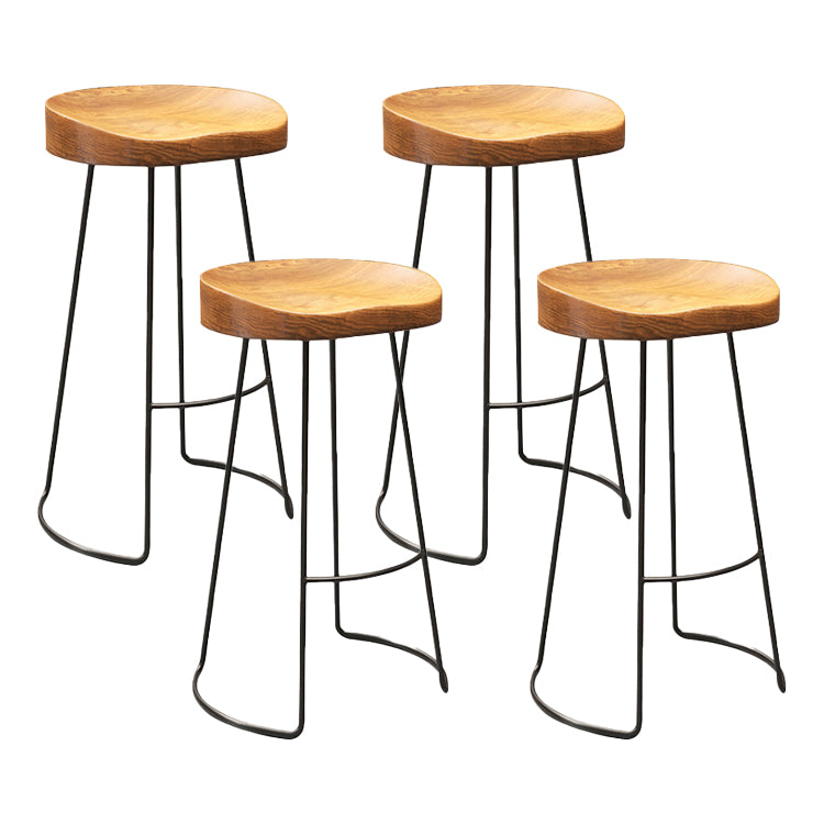 Modern 1/4/7 Pieces Bar Table Set Rectangle Pine Wood Counter Table with Stools for Cafe