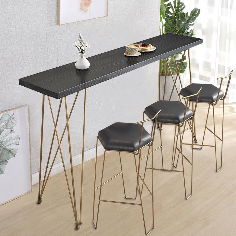 Glam 1/2/3/4 Pieces Reclaimed Wood Bar Table Set Rectangular Counter Set for Home Use