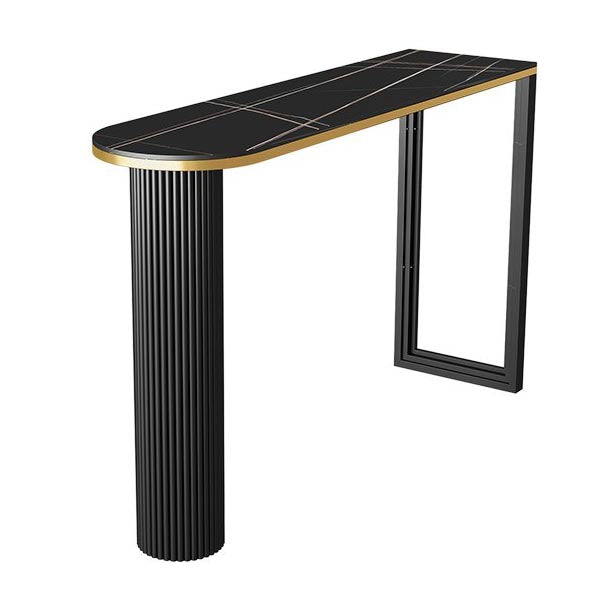 Contemporary Free Form Bar Table Set 1/3 Pcs Metal Frame Bar Table and Stools