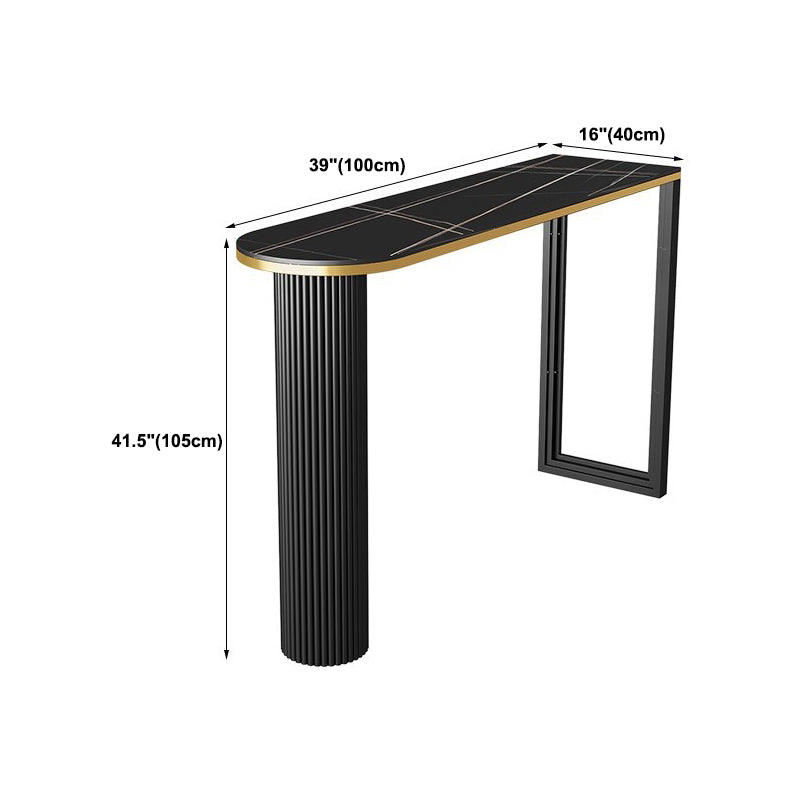 Contemporary Free Form Bar Table Set 1/3 Pcs Metal Frame Bar Table and Stools