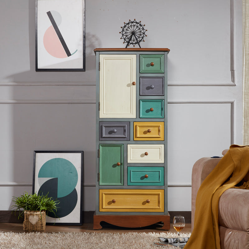 Coastal Storage Chest Solid Wood Dresser with 8/10/12 Drawers