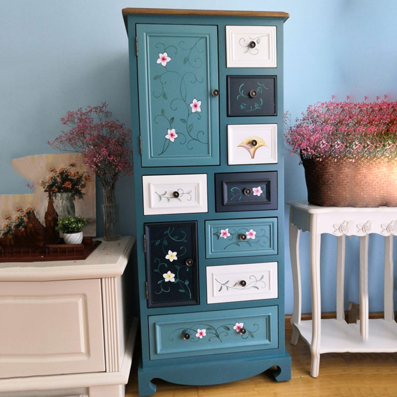 Coastal Storage Chest Solid Wood Dresser with 8/10/12 Drawers