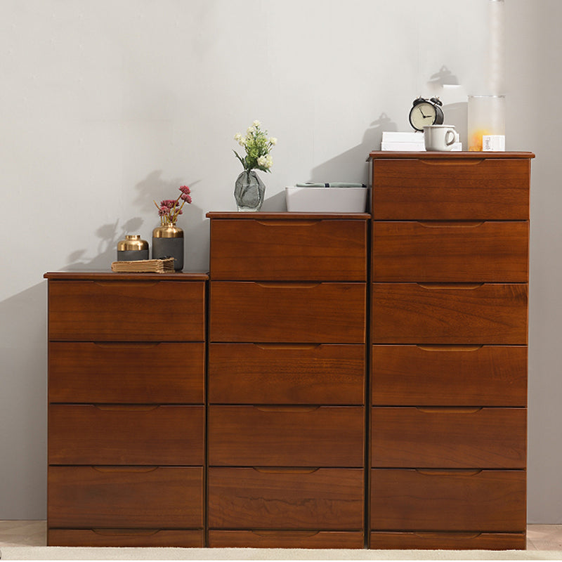 Contemporary Bedroom Storage Chest Wooden Chest with Drawers