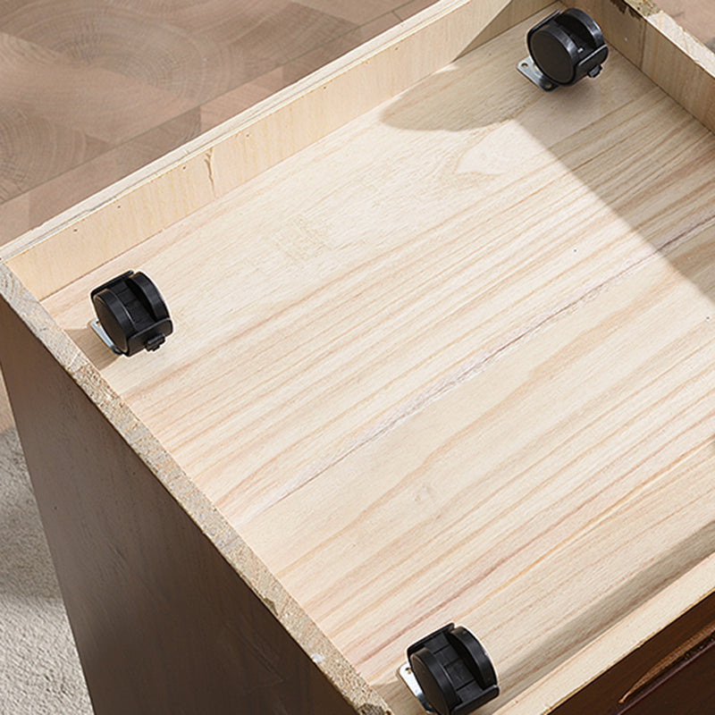 Contemporary Bedroom Storage Chest Wooden Chest with Drawers