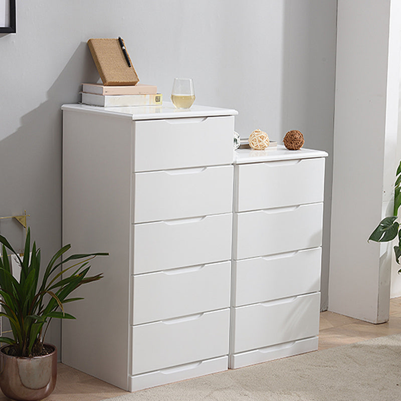 Contemporary Bedroom Storage Chest Wooden Chest with Drawers
