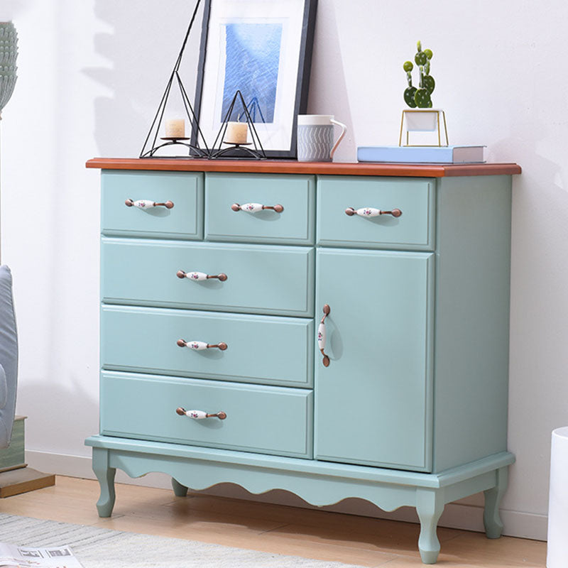 15.6-inch Width Coastal Dresser Solid Wood Storage Chest with 3/6 Drawers