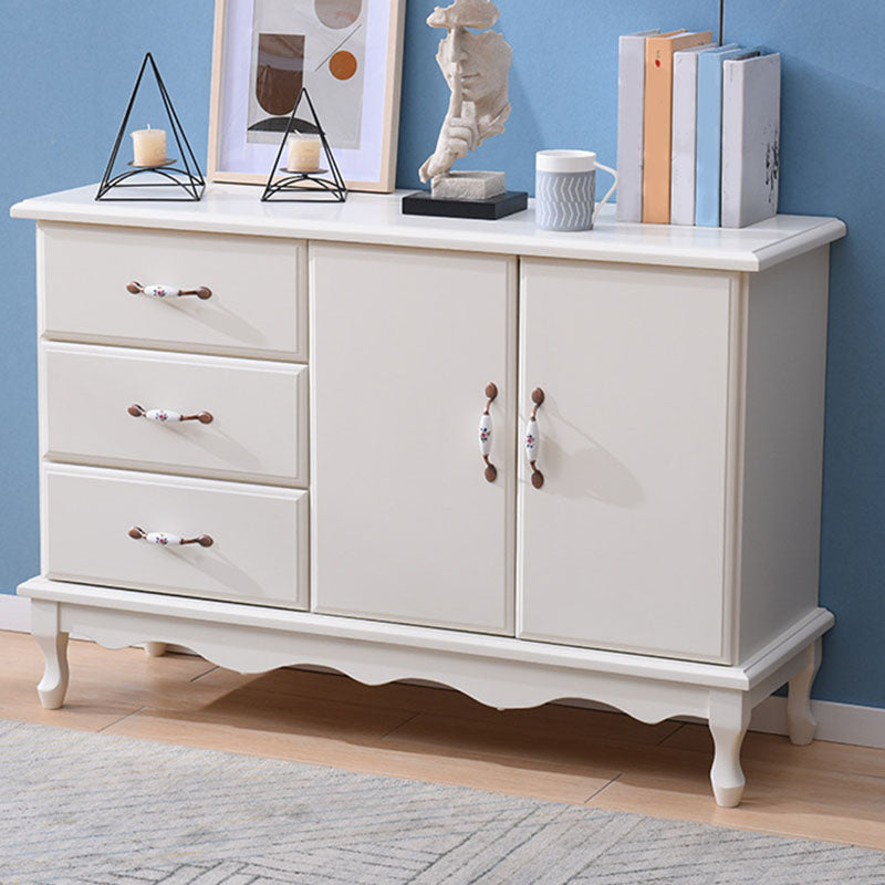 15.6-inch Width Coastal Dresser Solid Wood Storage Chest with 3/6 Drawers