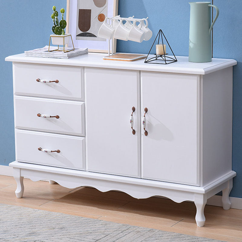 15.6-inch Width Coastal Dresser Solid Wood Storage Chest with 3/6 Drawers