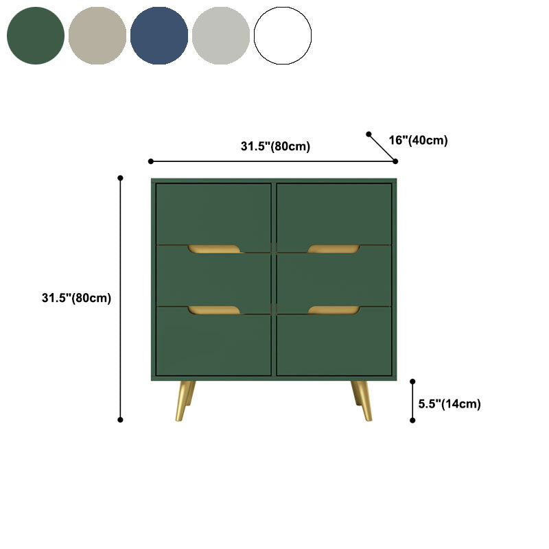 Glam Wooden Chest Bedroom 16" W Storage Chest with 3 Drawers