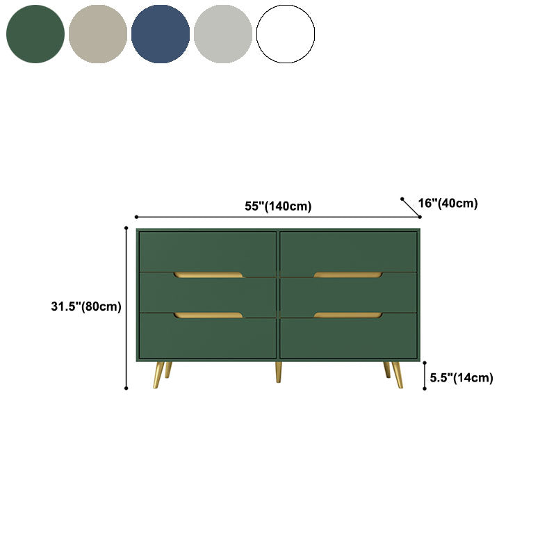 Glam Wooden Chest Bedroom 16" W Storage Chest with 3 Drawers