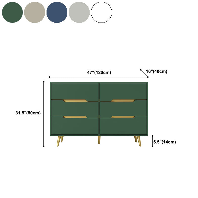 Glam Wooden Chest Bedroom 16" W Storage Chest with 3 Drawers