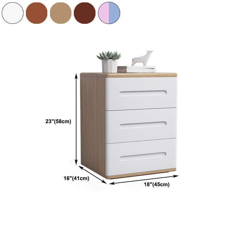 Modern Storage Chest Dresser Solid Wood Dresser with 3 Drawers