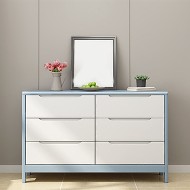 16" W Rubber Wood Storage Chest Modern Dresser with Drawers for Bedroom