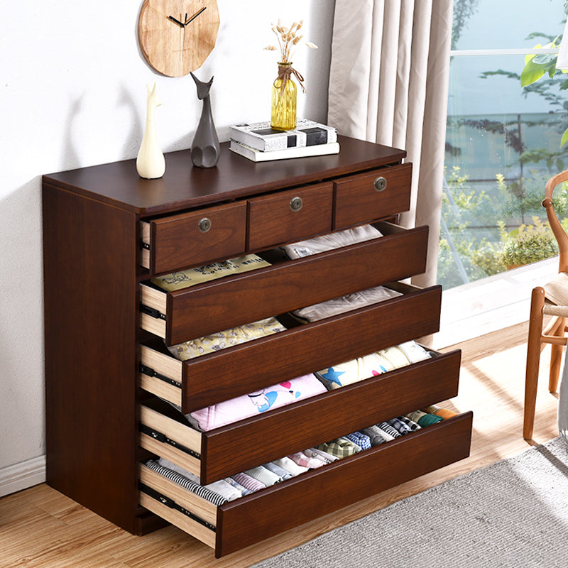 Contemporary Storage Chest Wood Storage Chest Dresser 15.7" W