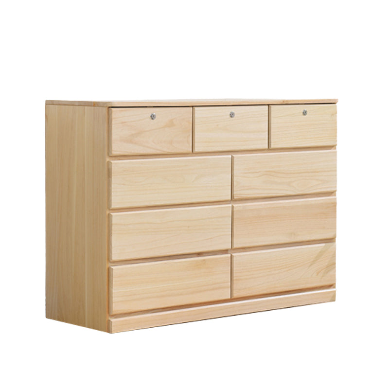 Contemporary Storage Chest Wood Storage Chest Dresser 15.7" W
