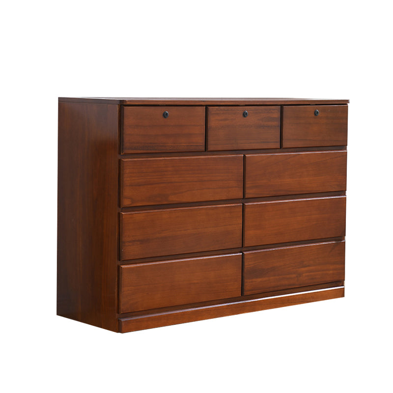 Contemporary Storage Chest Wood Storage Chest Dresser 15.7" W