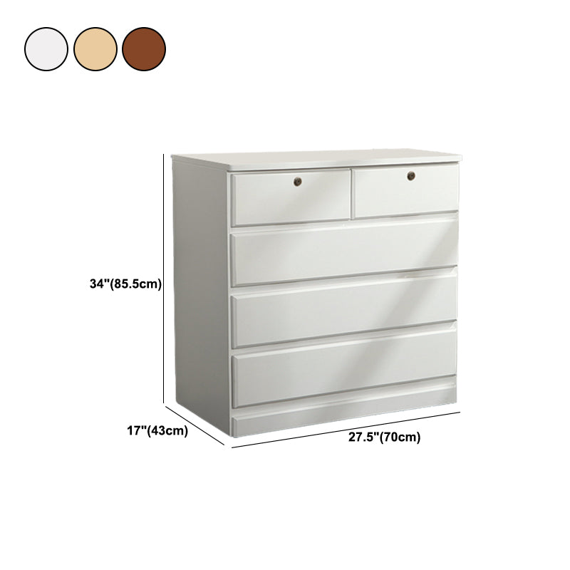 Contemporary Storage Chest Wood Storage Chest Dresser 15.7" W