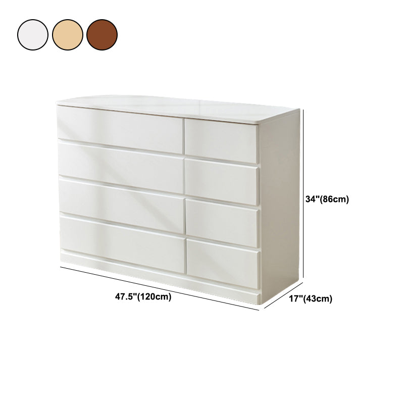 Contemporary Storage Chest Wood Storage Chest Dresser 15.7" W