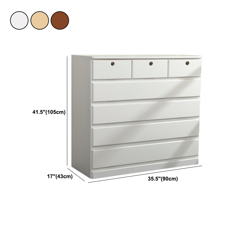 Contemporary Storage Chest Wood Storage Chest Dresser 15.7" W