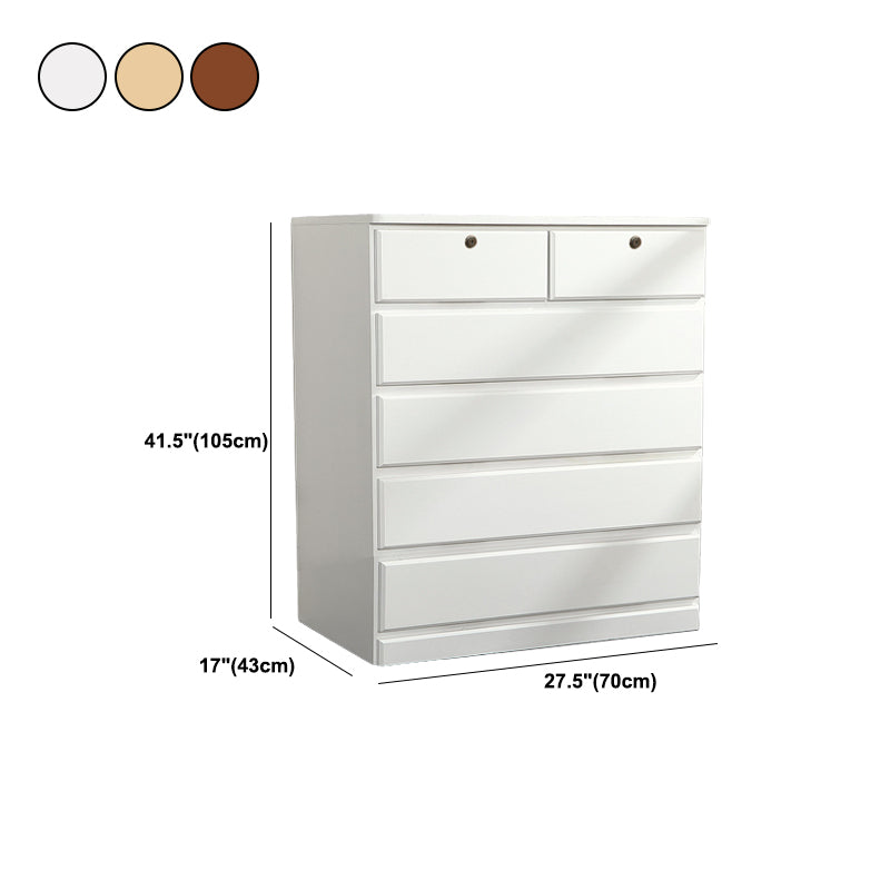 Contemporary Storage Chest Wood Storage Chest Dresser 15.7" W