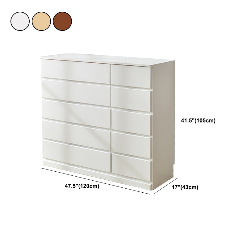 Contemporary Storage Chest Wood Storage Chest Dresser 15.7" W