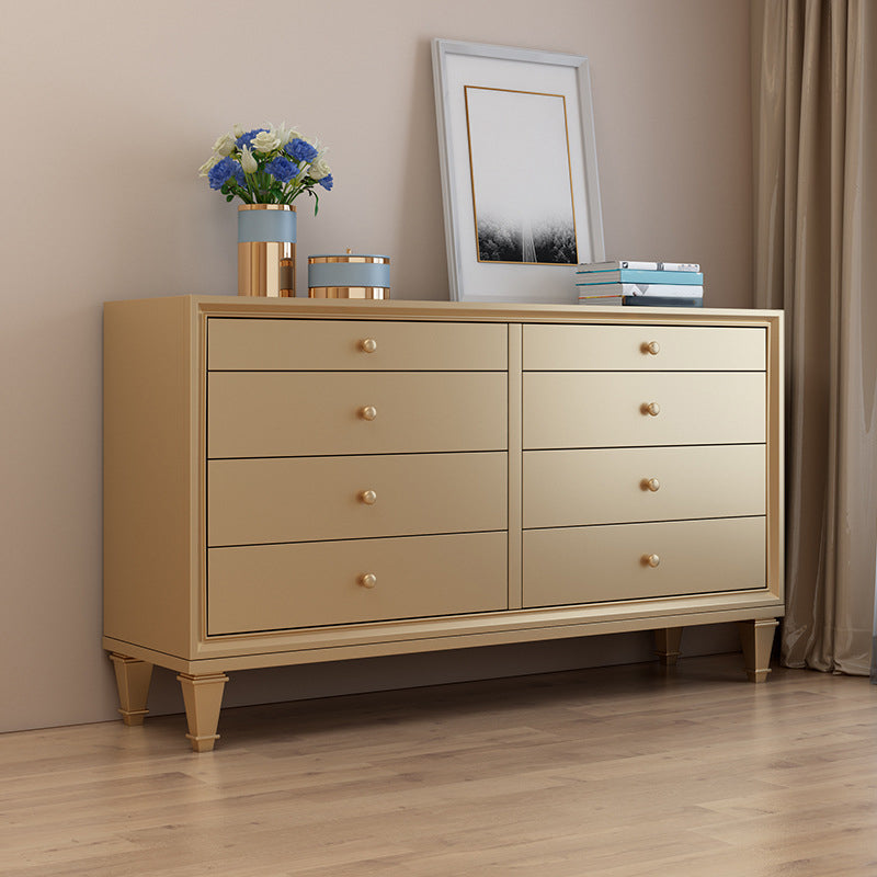 Glam Storage Chest 8 Drawers Storage Chest Dresser for Bedroom