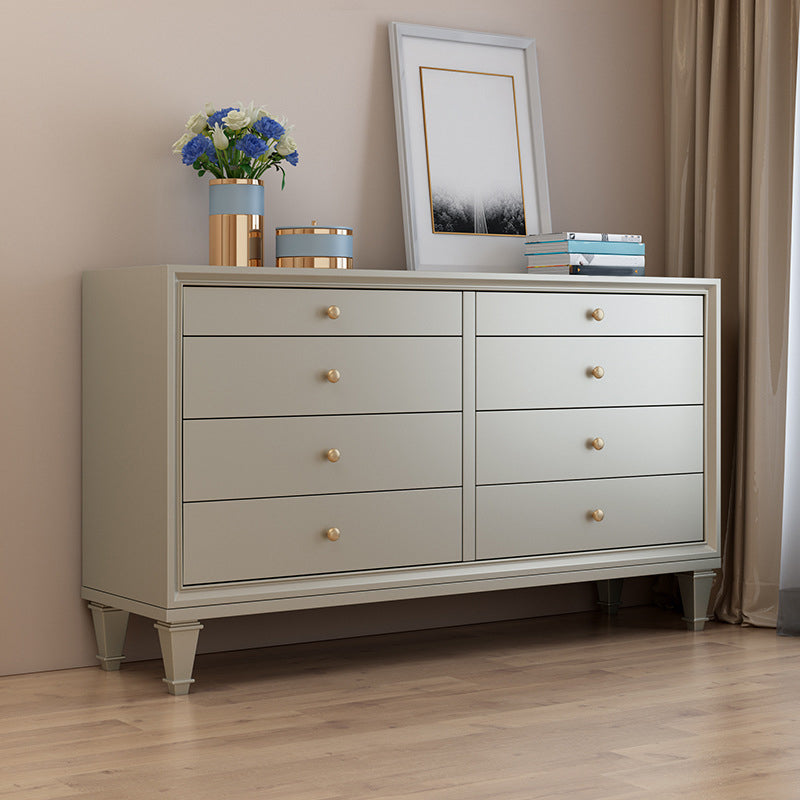 Glam Storage Chest 8 Drawers Storage Chest Dresser for Bedroom