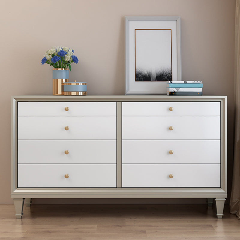 Glam Storage Chest 8 Drawers Storage Chest Dresser for Bedroom