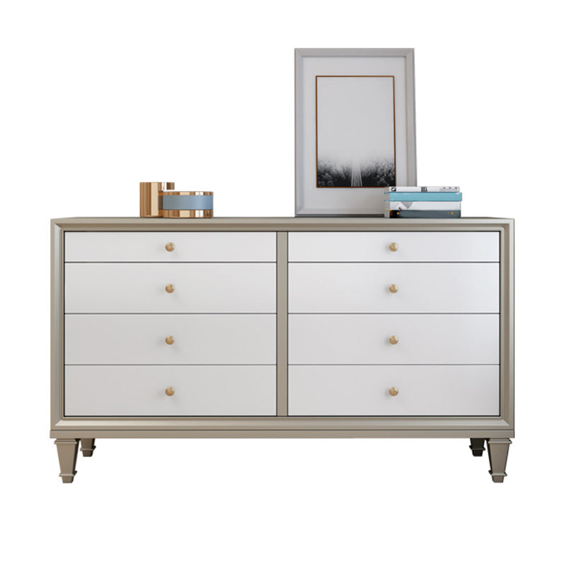 Glam Storage Chest 8 Drawers Storage Chest Dresser for Bedroom