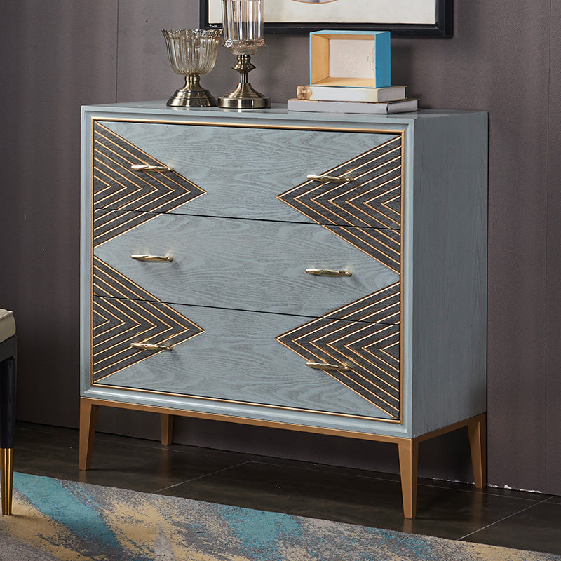 15.6/14.82 Inch Width Glam Storage Chest Manufactured Wood Dresser