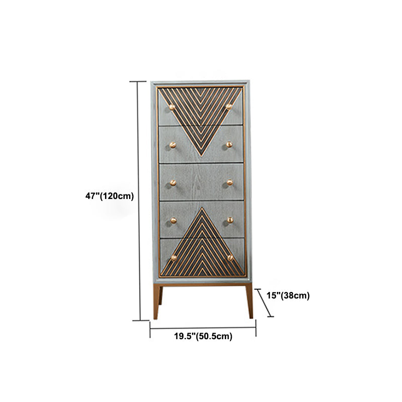 15.6/14.82 Inch Width Glam Storage Chest Manufactured Wood Dresser