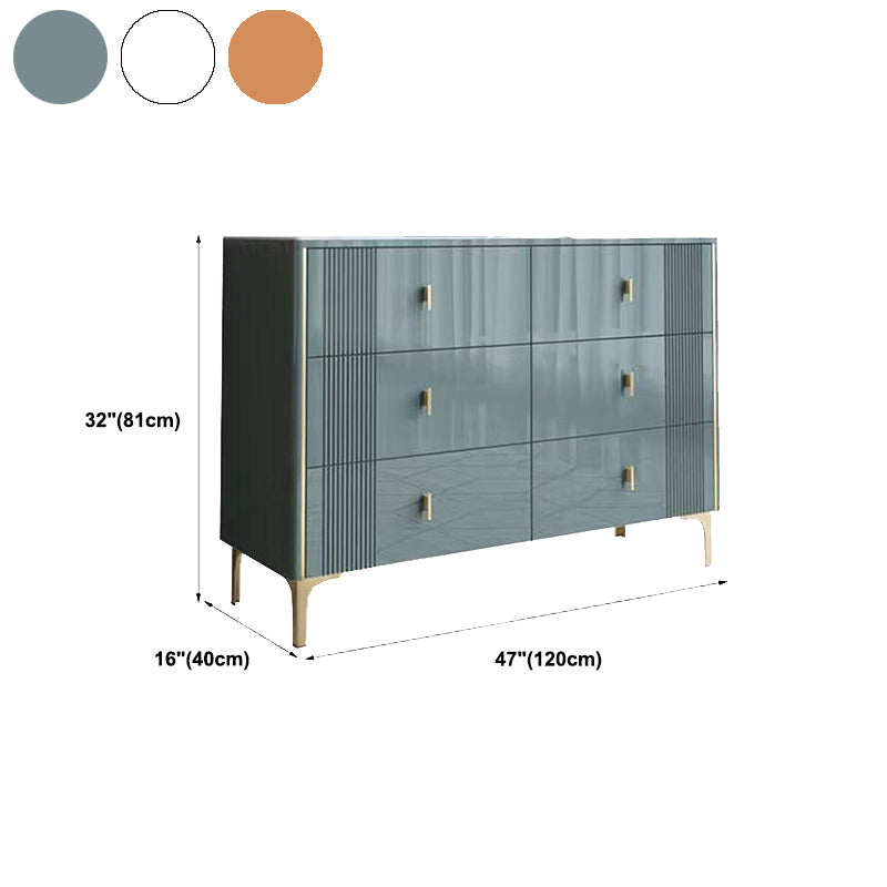 15.6-inch Width Glam Storage Chest Stone Storage Chest Dresser